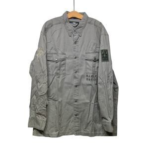 Men's 2X Harley Davidson Genuine Motorcycle Clothes Button Up 100% Cotton Shirt